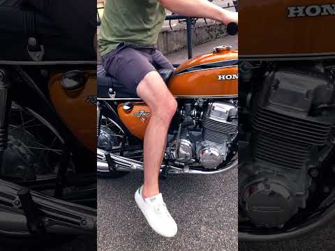 Honda CB 750 Four K2 1972 kickstart start up! #hondamotorcycles #hondacb750