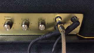 Video thumbnail for Marshall 1969 JMP 100w Plexi Super Lead Head Model #1959 and 1968 Basket Weave 4x12 Cab Model #1935 by James Robinson-Wyatt