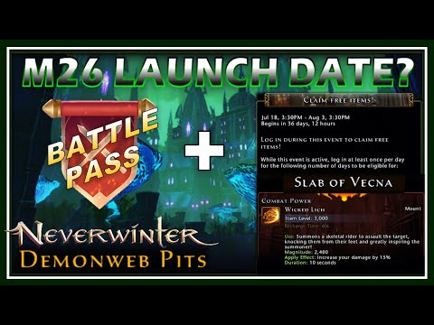 M26 in 36 DAYS: Claim *FREE* Items + Slab of Vecna (dps) Mount! Astral Box Updated - Neverwinter