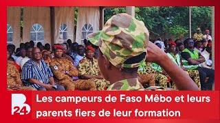 Les campeurs de Faso Mêbo et leurs parents fiers de leur formation