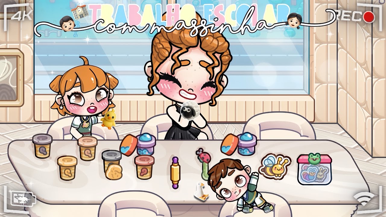 TRABALHINHO DA ESCOLA COM MASSINHA !👧🏻🏫🎨￼ ||*VOICE*🎙️|| AVATAR WORLD 