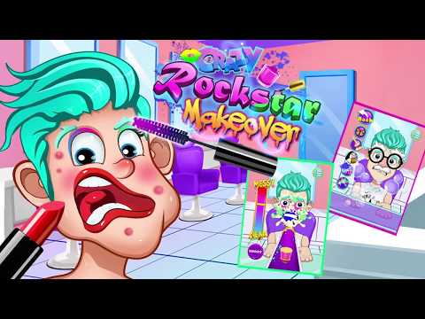 Crazy Rockstar Makeover - Hair Salon & Shave Game Video