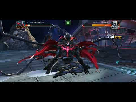 MCOC war - Symbiote supreme vs korg on unblockable path