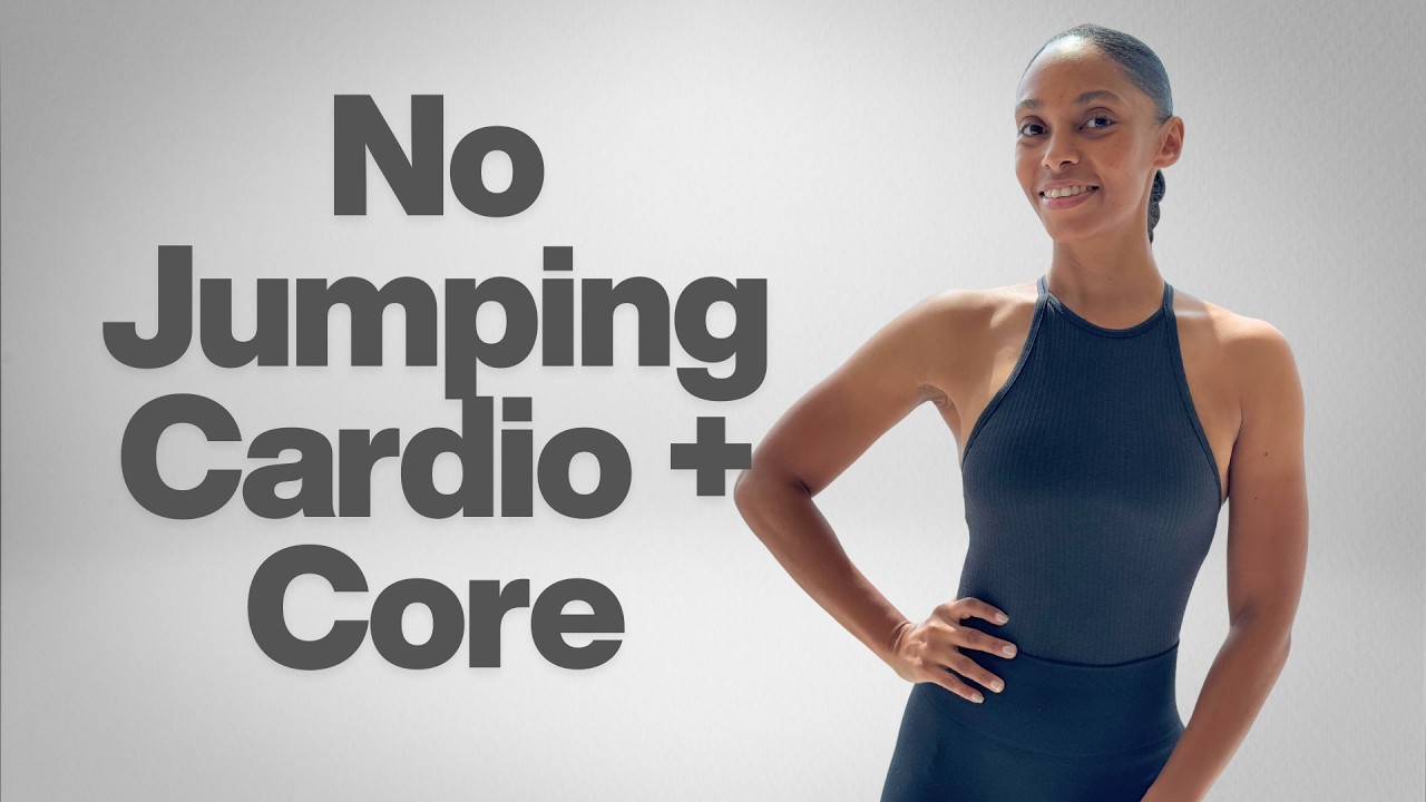 20 minute Cardio and Core Bodyweight Workout | NO JUMPING!! - FAT BURNER 🔥