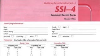 ssi4 (stuttering severity instruments 4) #urdu #english #hindi