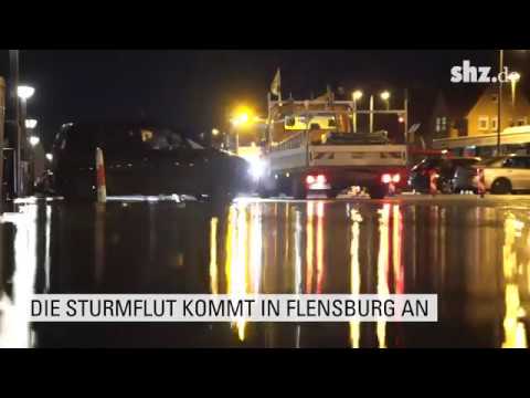 Sturmflut an der Ostsee: Hochwasser erreicht Flensburg