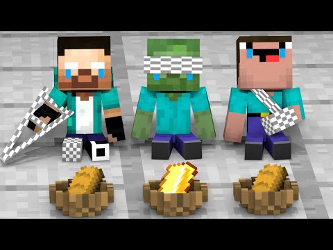 Baby Zombie, Baby Herobrine and Baby Noob - Minecraft Animation