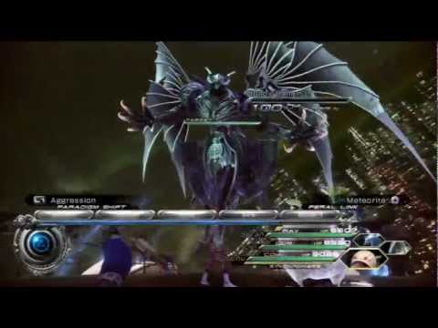 Final Fantasy XIII-2 Boss Battle - Chaos Bahamut & Caius Ballad (Academia 500 AF)
