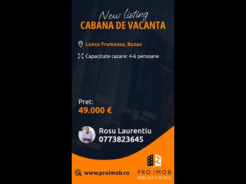 Cabana de vanzare - Oportunitate afacere  ( Lunca frumoasa, Buzau )