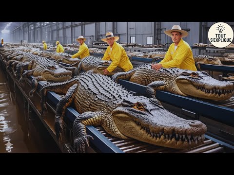 Comment c’est fait : Derrière le cuir de luxe, des millions de crocodiles élevés et transformés