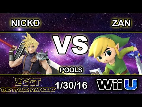 2GGT: The False Awakens - 2Scoops | Nicko (Cloud) Vs. FAD | Zan (Toon Link) Pools - Smash Wii U