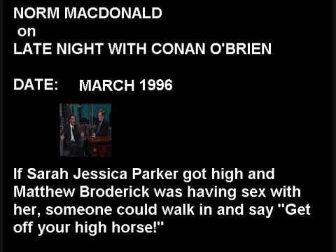 Norm Macdonald on Conan O'Brien Compilation