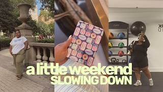a calm (slightly embarrassing) weekend vlog | trying a ring planner, reading updates, slowing down
