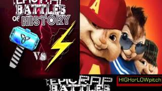 Zeus vs Thor. Epic Rap Battles of History Season 4. CHIPMUNKS&#39; version