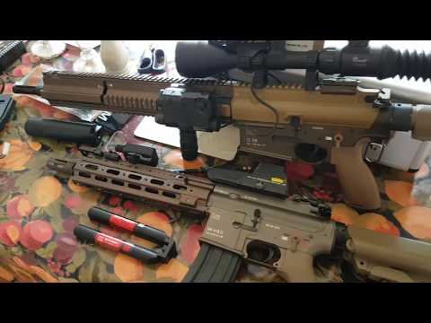 Tokyo Marui Hk416 Delta Custom Shock Recoil UNBOXING/REVIEW (+PTS EPM mag test)