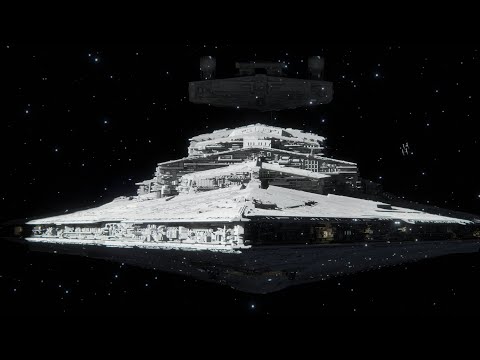 Star Destroyer Arrival - Blender Test V002
