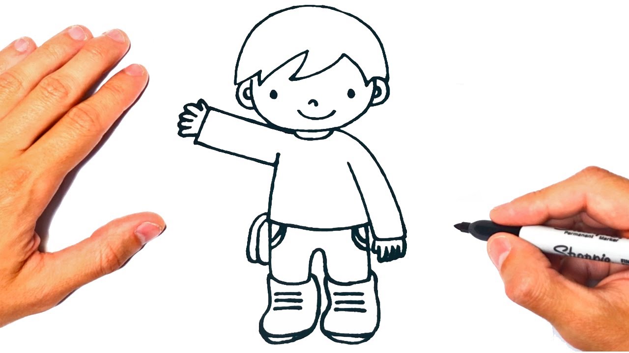 Como dibujar un NIÑO PEQUEÑO | Dibujando un niñito pequeño