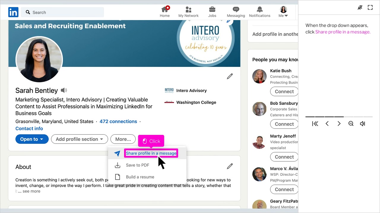 How to Share Your LinkedIn Profile