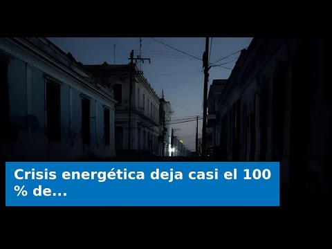 Crisis energética deja casi el 100 % de la provincia de Matanzas apagada