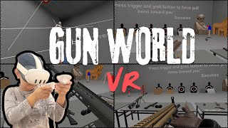 Gun world vr testing the gun physics  | Meta Quest 3 Demo Gameplay & Review