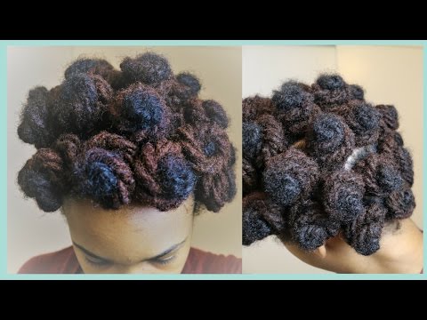 How to do Bantu Knots on Locs~Easy Video