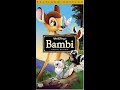 Opening To Bambi Platinum Edition VHS 2005