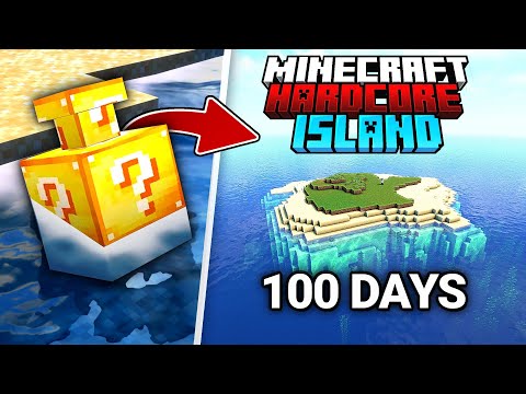 100 Days Alone on Deserted Island: Epic Minecraft Hardcore Survival Story