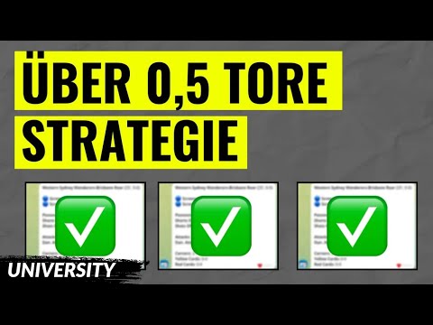 Sportwetten: Meine Über 0,5 Tore Strategie