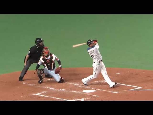 【4回裏】ファイターズ・中田 単独トップ19号は滞空時間の長い一発!! 2015/6/9 F-G