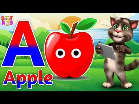 Phonics Song 2 with TWO Words in 3D - A For Apple🍎🍏- ABC Alphabet Songs with Sounds for Children's