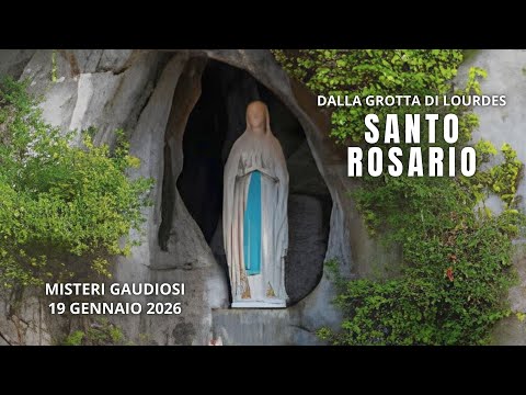 The Holy Rosary of Lourdes today, Monday, January 19, 2026, Joyful Mysteries