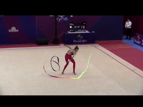 Polina Horodnycha UKR Ribbon Senior FINALS SOFIA CUP 2023