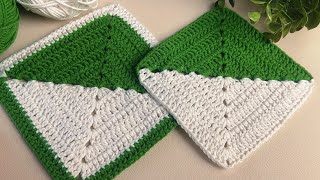 Amazing crochet square motif pattern🤩Easy guide for beginners