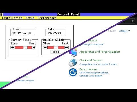 History Of The Windows Control Panel 🛠️🧰