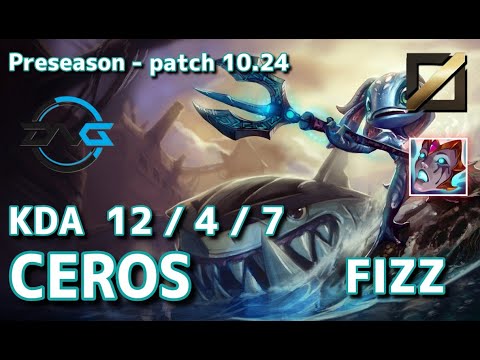 【韓国サーバー/D1】DFM Ceros フィズ(Fizz) VS カタリナ(Katarina) MID - Patch10.24 KR Ranked【LoL】