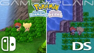 Pokémon Brilliant Diamond & Shining Pearl Graphics Comparison (Switch vs. DS)