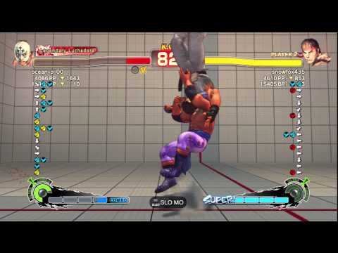 SSF4 AE Ver. 2012: ocean-p_00 [El Fuerte] vs. snowfox435 [Ryu] - PSN Ranked Match