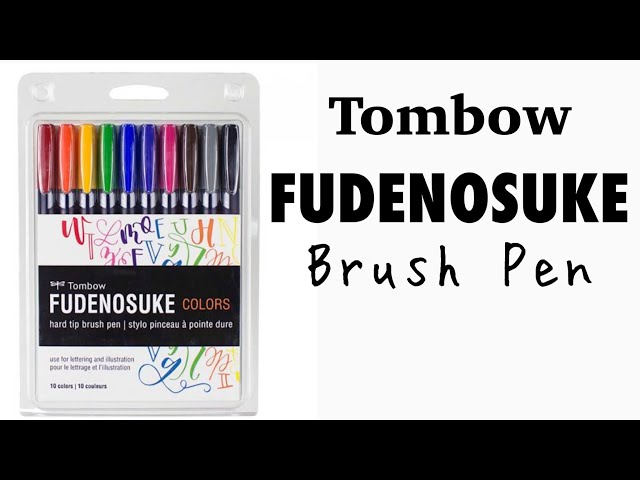 Vídeo relacionado con Tombow WS-BHS-2P Fudenosuke - Bolígrafo de punta dura y suave, color negro