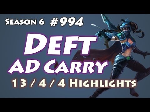EDG Deft - Vayne vs Sivir - NA LOL SoloQ Highlights