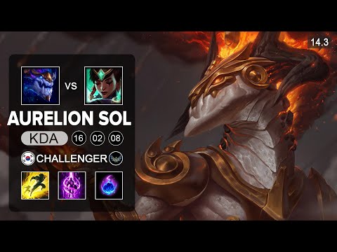 Aurelion Sol vs Karma MID - KR Challenger - Patch 14.3 Season 14