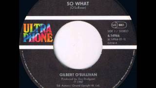 Gilbert O&#39;Sullivan - So What