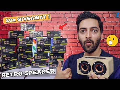 PTron Retro Looking Bluetooth Speaker - Unboxing With 20x GIVEAWAY !!🔥🔥🔥
