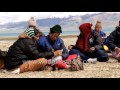 Visitors Chant Mantras Near Mansarovar Lake In Tibet