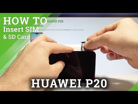 How to Insert Nano SIM in HUAWEI P20 - Install Dual SIM |HardReset.Info