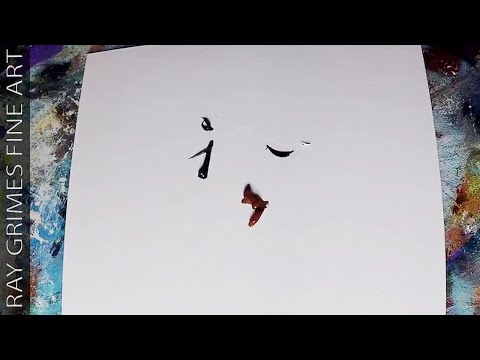 Loop de Loop / Painting with Cloth / Acrylics / Relaxing / Abstract Painting Demo 21