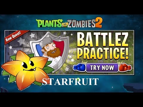 Plants Vs Zombies 2 Starfruit Tournament Hamster Ball Brawl Battlez Practice Room - FAILED