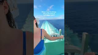 An infinity pool floating in the ocean 🩵 #staroftheseas #royalcarribbeancruise #royalcaribbean