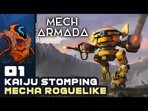 Kaiju Stomping Mecha Roguelike! - Let's Play Mech Armada [Early Access | #ad] - Part 1