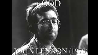 John Lennon - God (1970, Lyrics)