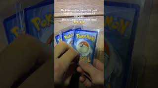 Lil bro is getting his bread up!!😂😂#pokemonchannel #collectiblecards #pokemoncards #pokemontcg